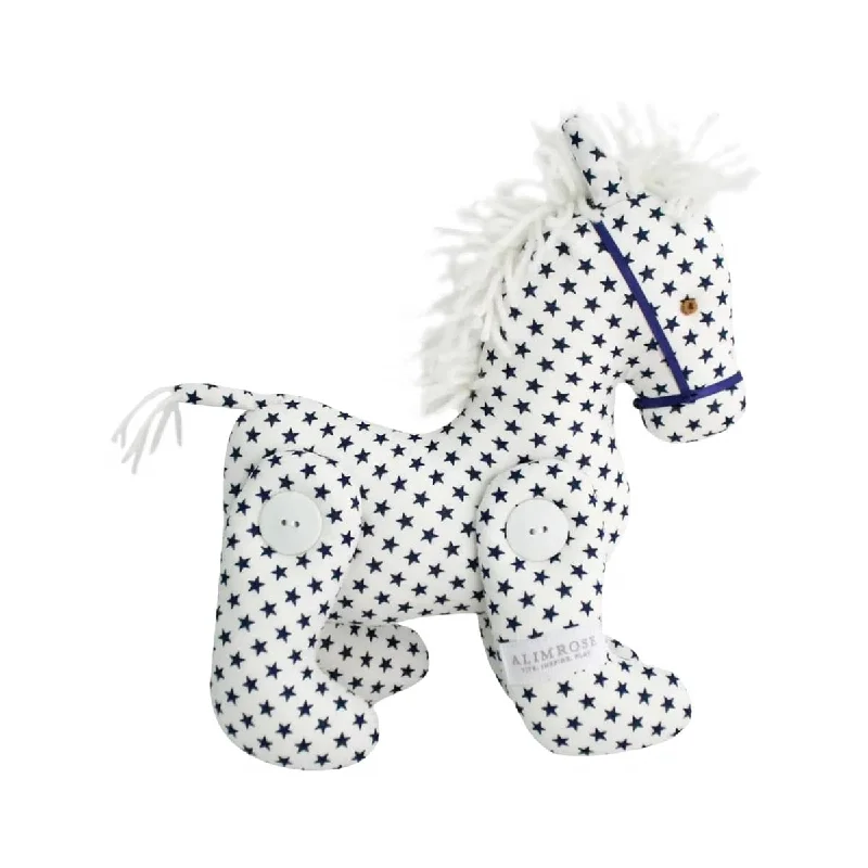 Cuddly and comforting plush charactersCuddly and comforting plush charactersAlimrose Jointed Pony - White Navy Star