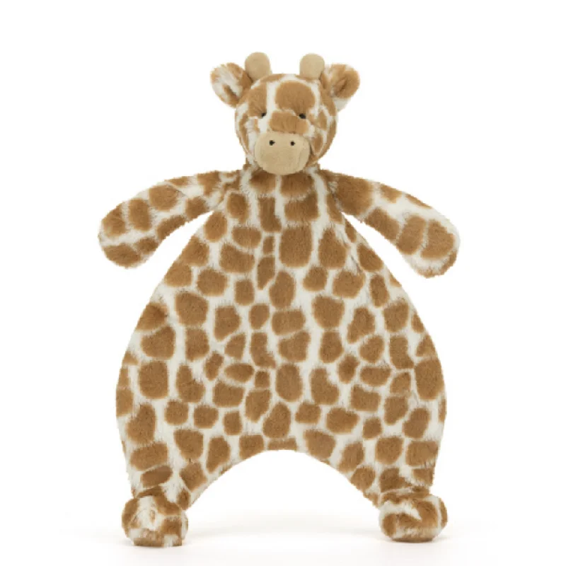 Fluffy and comforting Jellycat superior materialsBashful Giraffe Comforter By Jellycat
