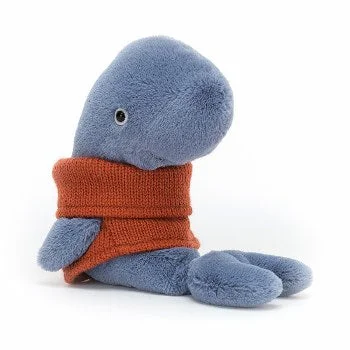Adorable and plush Jellycat emotional support friendsCozy Crew Whale