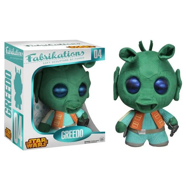 Adorable and charming plush figuresAdorable and charming plush figuresFabrikations Soft Sculpture by Funko: Greedo Adorable and charming plush figuresAdorable and charming plush figuresFabrikations Soft Sculpture by Funko: Greedo
