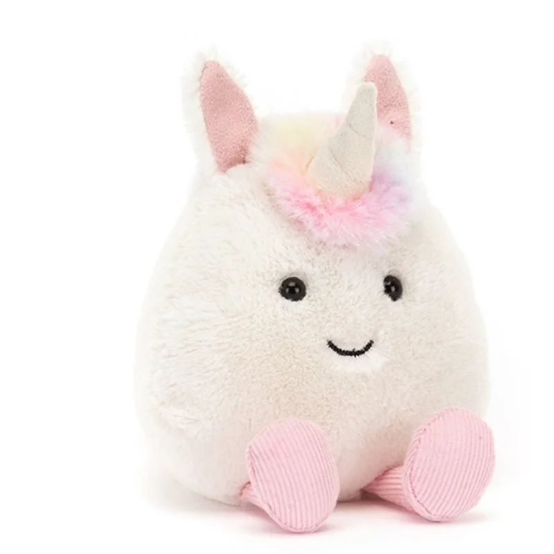 Adorable and gentle Jellycat friendsJellycat Amuseabean Enhjørning 10 cm