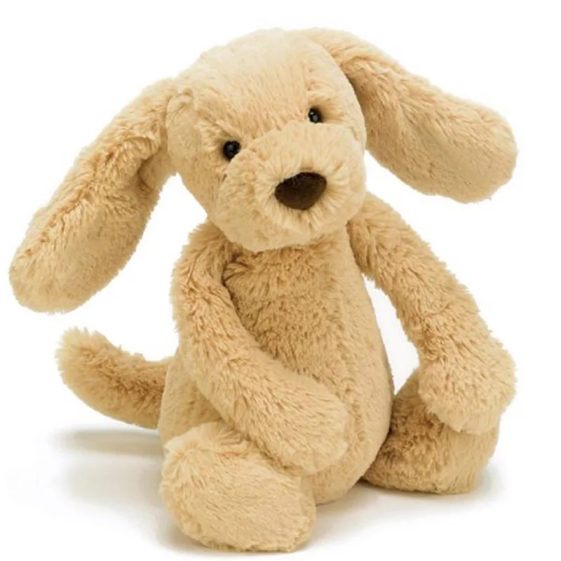 Cuddly and endearing Jellycat timeless appealJellycat Bashful Hundehvalp Toffee 31cm Cuddly and endearing Jellycat timeless appealJellycat Bashful Hundehvalp Toffee 31cm