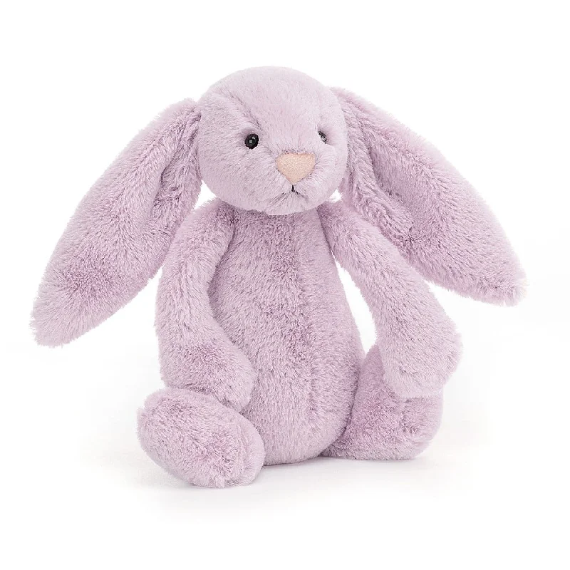 Sweet and endearing Jellycat stuffiesJELLYCAT BASHFUL LILAC BUNNY LITTLE (SMALL) LILAC 8X9X18 CM