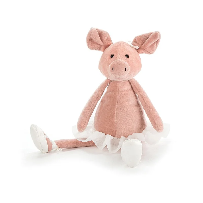 Soft and cozy Jellycat high-quality craftsmanshipJellycat London Dancing Darcey Piglet (Retired Design 2022)