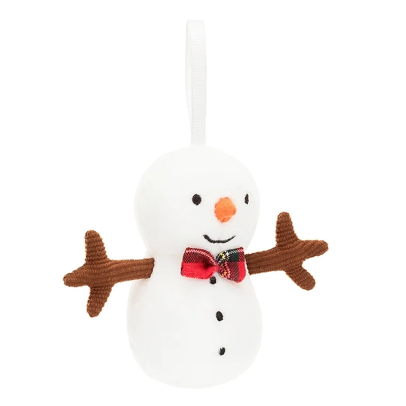 Adorable and gentle Jellycat friendsJellycat Ophæng Festive Folly Snemand 9 cm