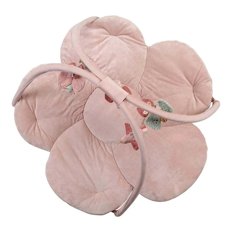 Soft and squishy plush crittersSoft and squishy plush crittersLD Activity Play Mat With Bow