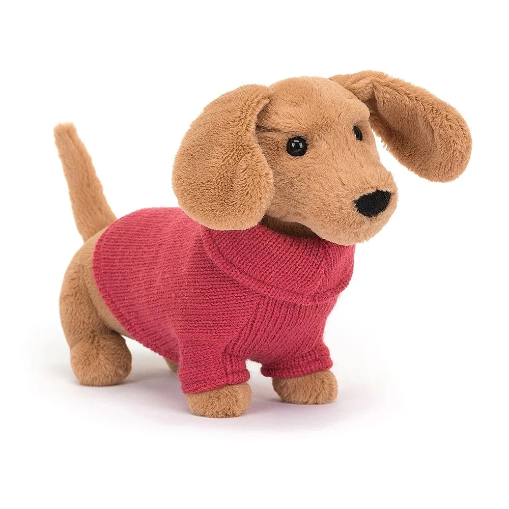 Sweet and innocent stuffed animalsSweet and innocent stuffed animalsSweater Sausage Dog (Pink)