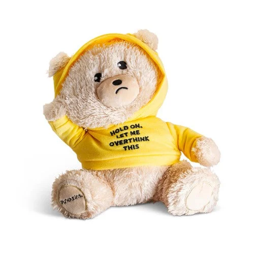 Playful and cheerful stuffed creaturesPlayful and cheerful stuffed creatures“Overthinking” – Teddy Bear