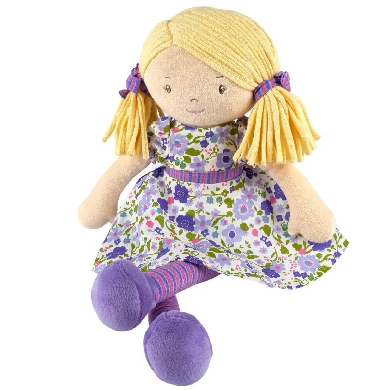 Soft and squishy plush crittersSoft and squishy plush crittersPeggy Blonde Hair with Lilac and Pink Dress