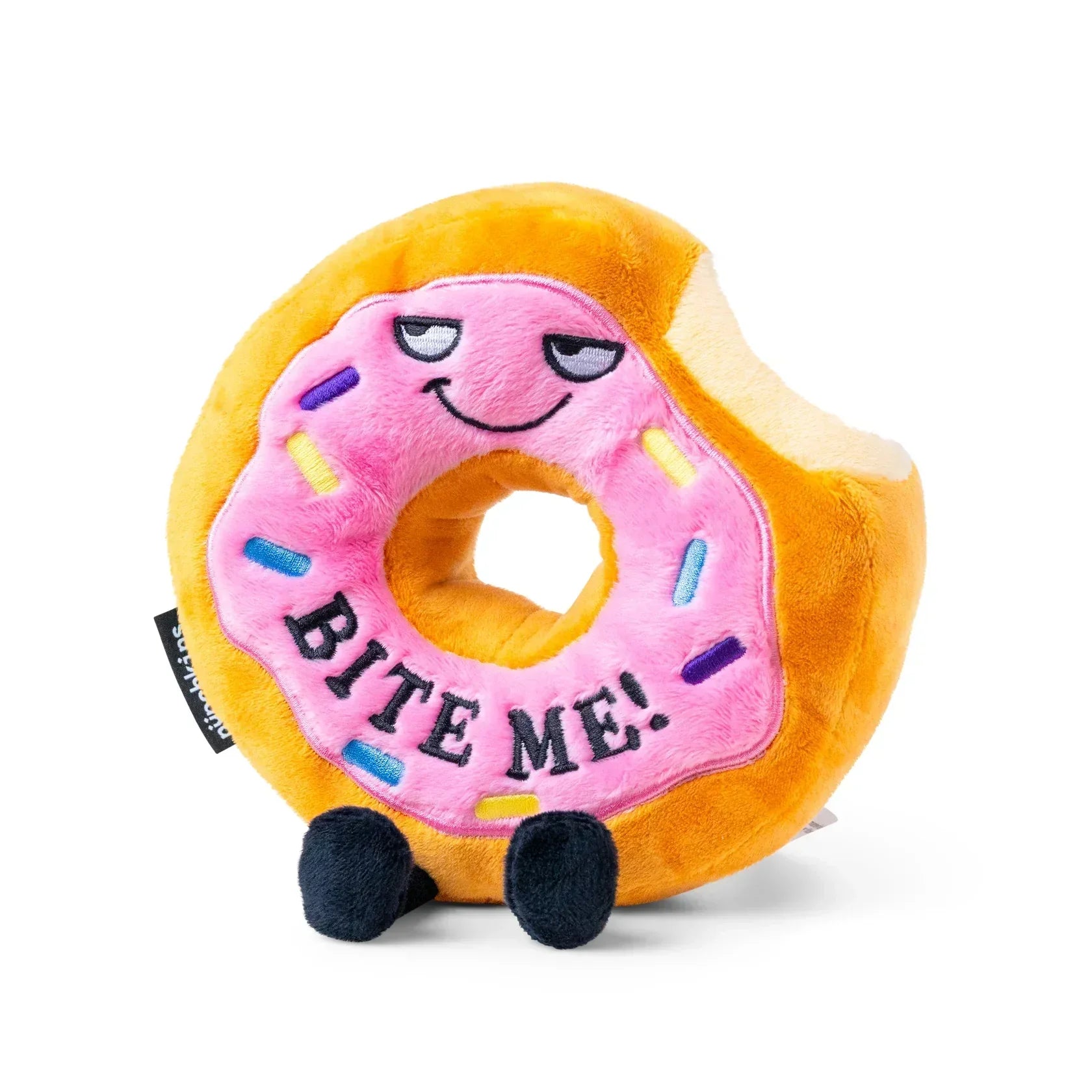 Cuddly and comforting plush charactersCuddly and comforting plush characters"Bite Me" Plush Donut Cuddly and comforting plush charactersCuddly and comforting plush characters"Bite Me" Plush Donut