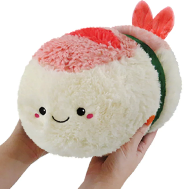 Colorful and vibrant plush creationsColorful and vibrant plush creationsSquishable Mini Comfort Food Shrimp Sushi