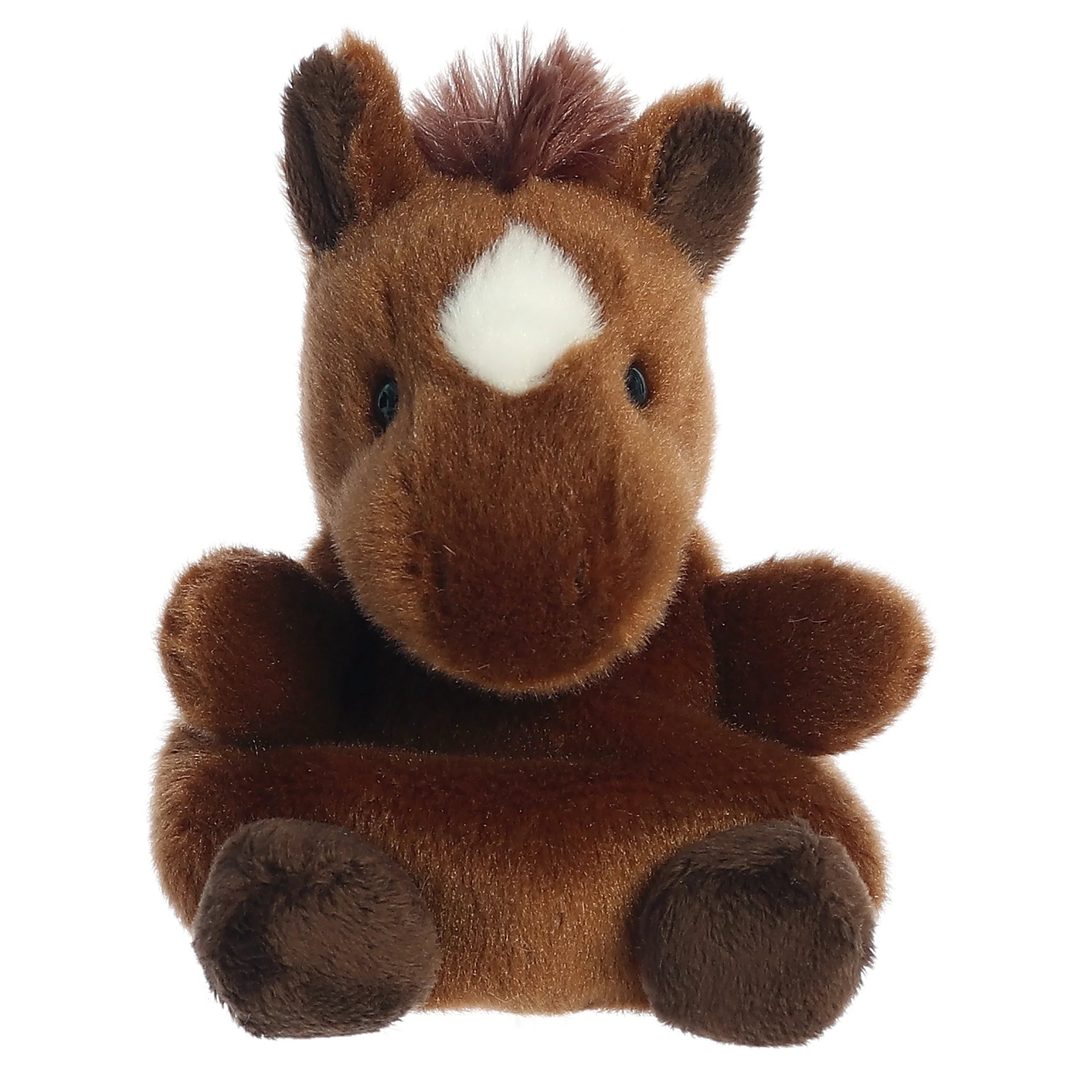 Soft and squishy plush crittersSoft and squishy plush crittersTruffle Brown Horse Palm Pal