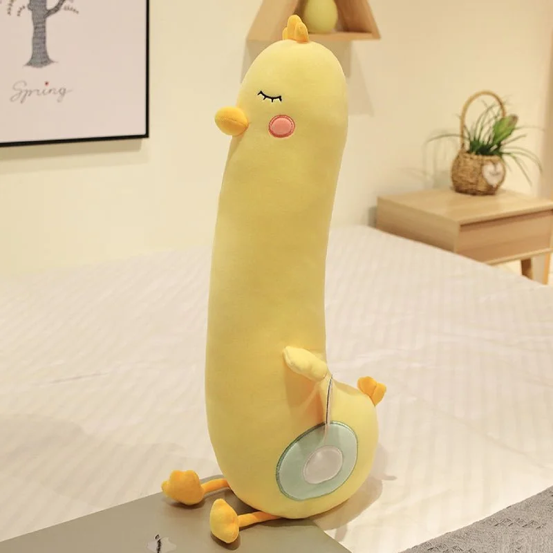 Cheerful and happy stuffed figuresCheerful and happy stuffed figuresYellow Chicken Body Pillow