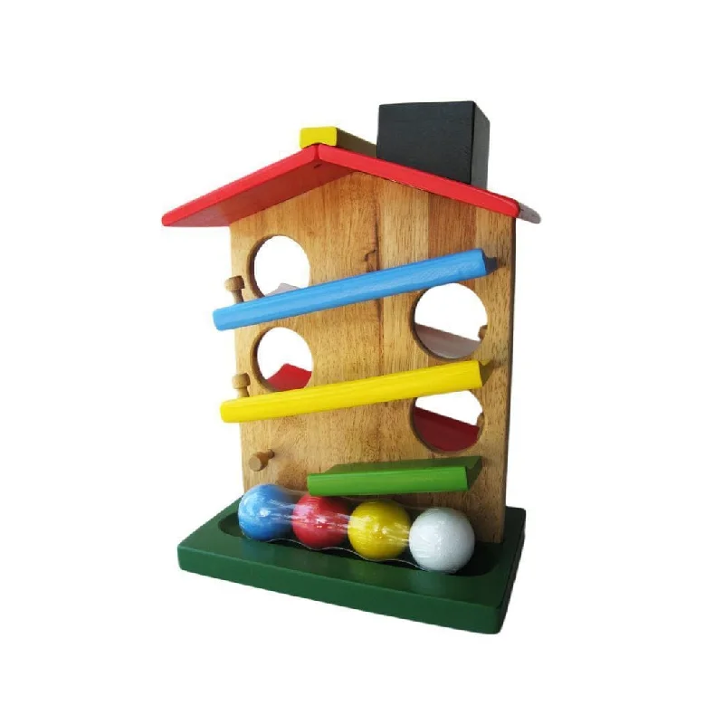 play-value packed wooden toys                   Ball Rolling House