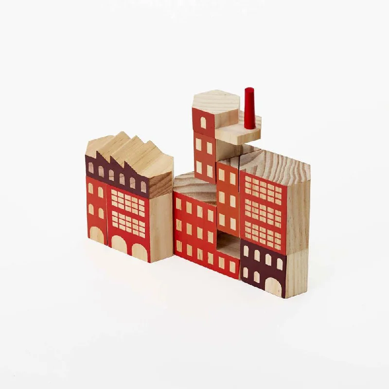 enchanting wooden toys that create lasting memories                   Blockitecture factory classic set