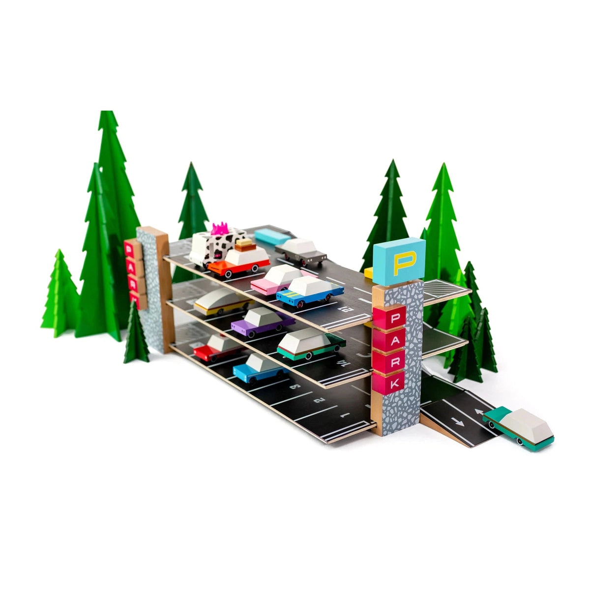 engaging wooden toys                   Candylab candycar magnetic parking garage
