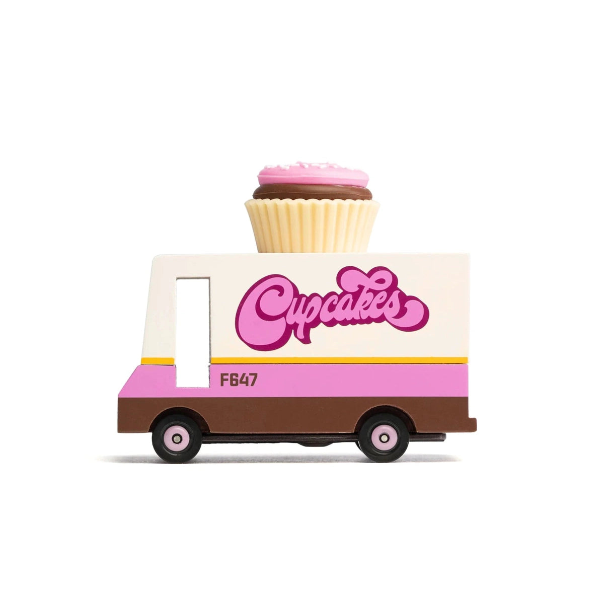 colorful and cheerful wooden toys                   Candylab Candyvan cupcake van