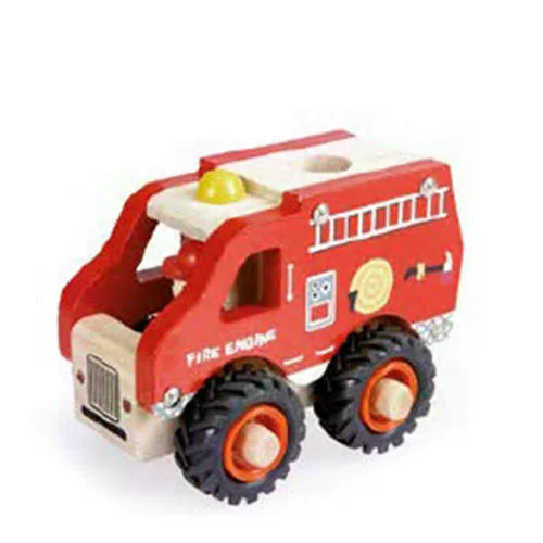 classic wooden toys for kids                Egmont Toys Wooden Fire Engine