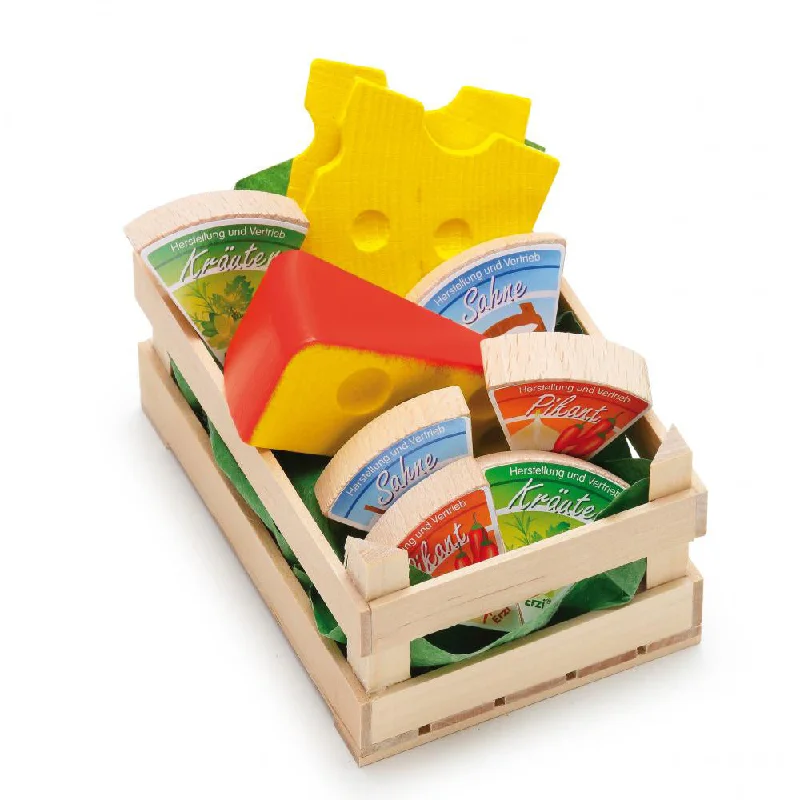 handcrafted wooden toys                  Erzi Assorted Cheese, Small
