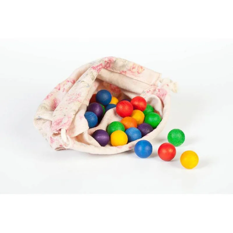 eco-conscious wooden toys                 Grapat coloured marbles 36 pcs