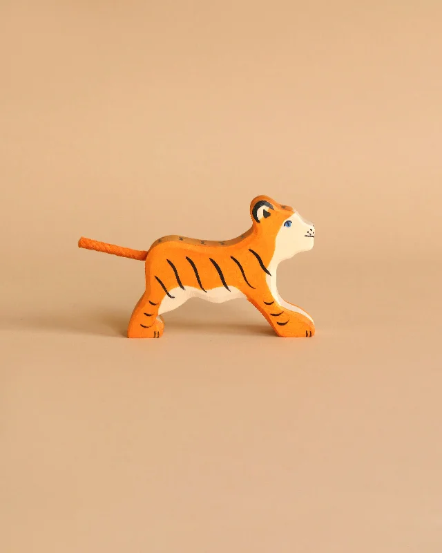 colorful and cheerful wooden toys                   Holztiger Tiger, Small, Running