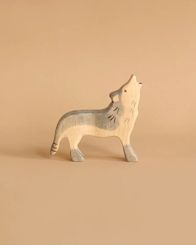 sturdy wooden toys                  Holztiger Wolf, Howling