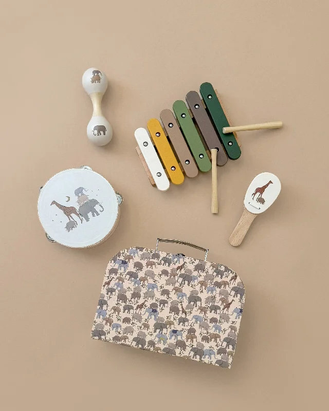 robust and durable wooden toys that are built to last                   Konges Sløjd - Music Set - Safari