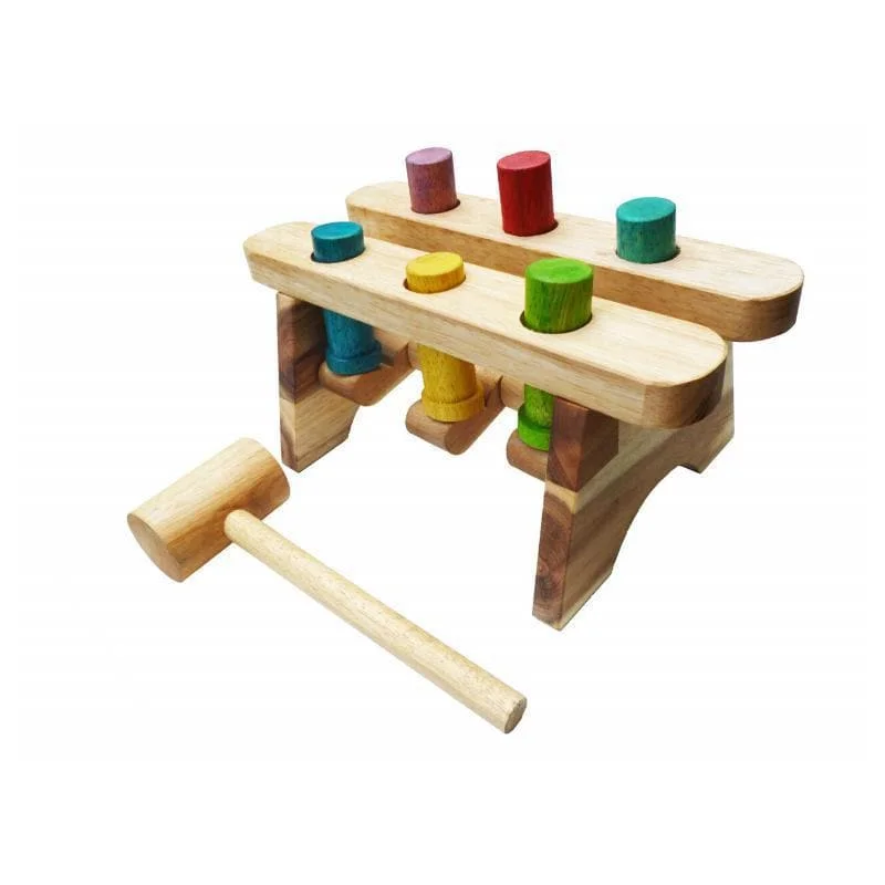 playful wooden toys                  Pound a Peg