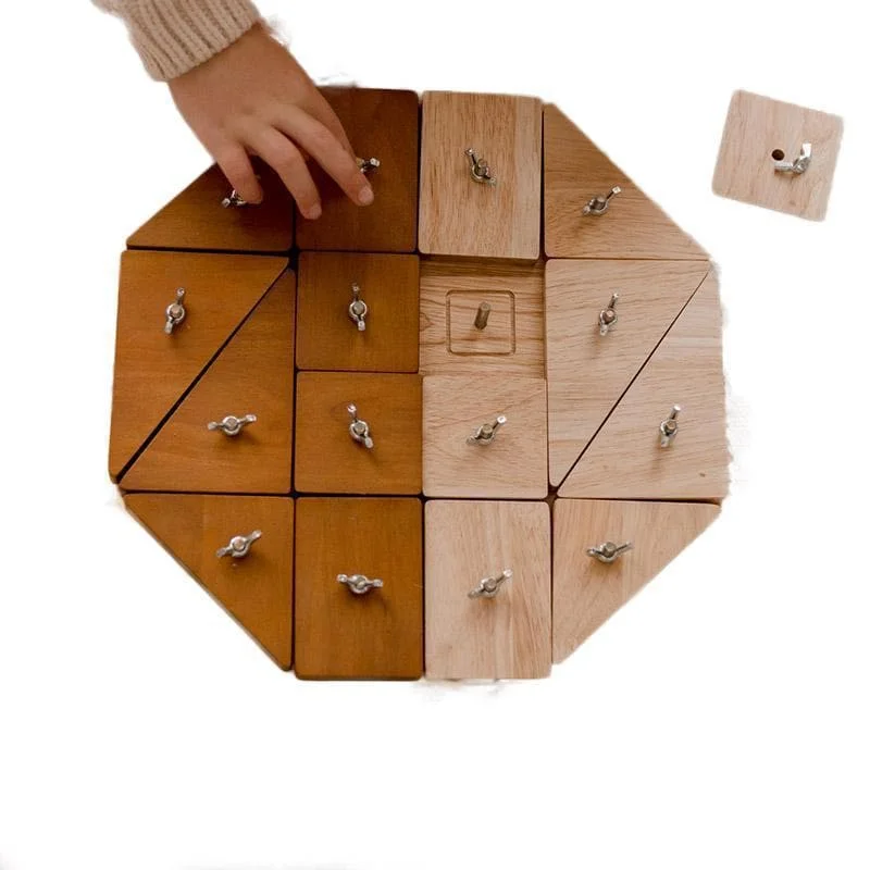 thoughtfully crafted and safe wooden toys                   Tactile Learning Board