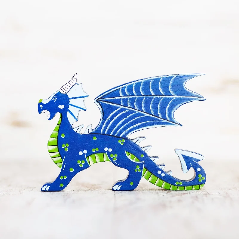 enchanting wooden toys that spark imagination                   Wooden Caterpillar blue dragon