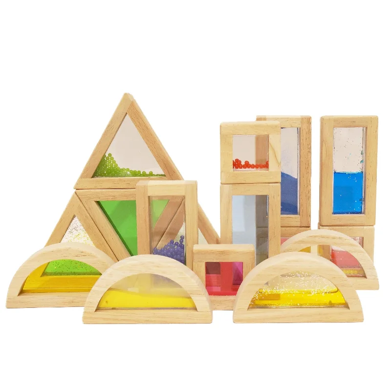 sturdy and safe wooden toys                 Wooden Sensory Blocks
