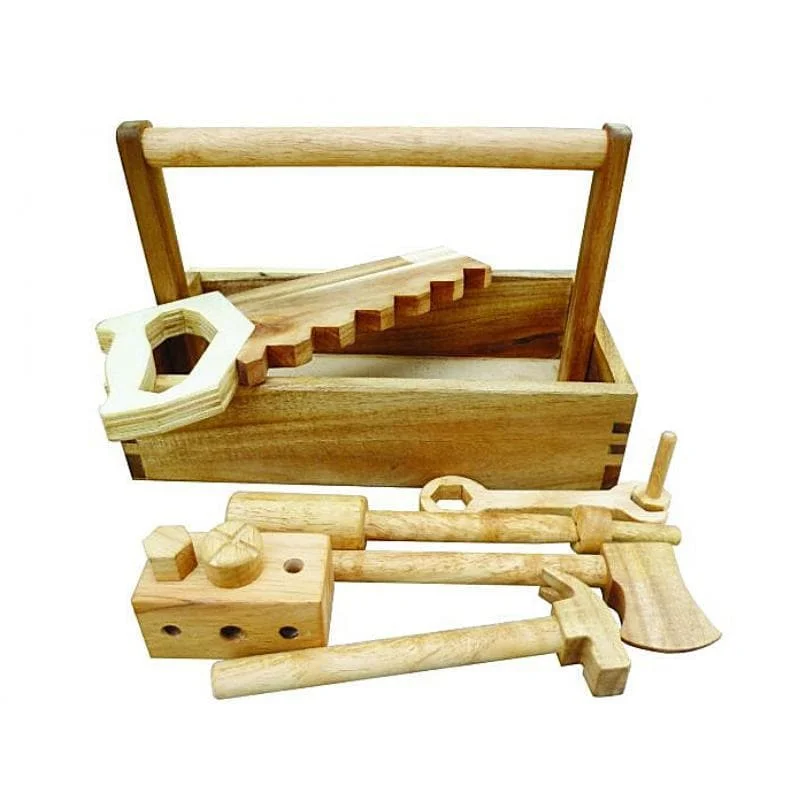 naturally finished and non-toxic wooden toys                   Wooden Tool Set