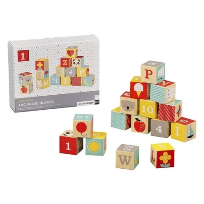 eco-friendly and sustainable wooden toys that promote environmental awareness                   ABC Wood Blocks
