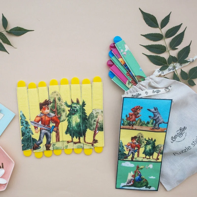 enchanting and whimsical wooden toys that captivate attention                   PUZZLE STICKS-FAIRYTALE