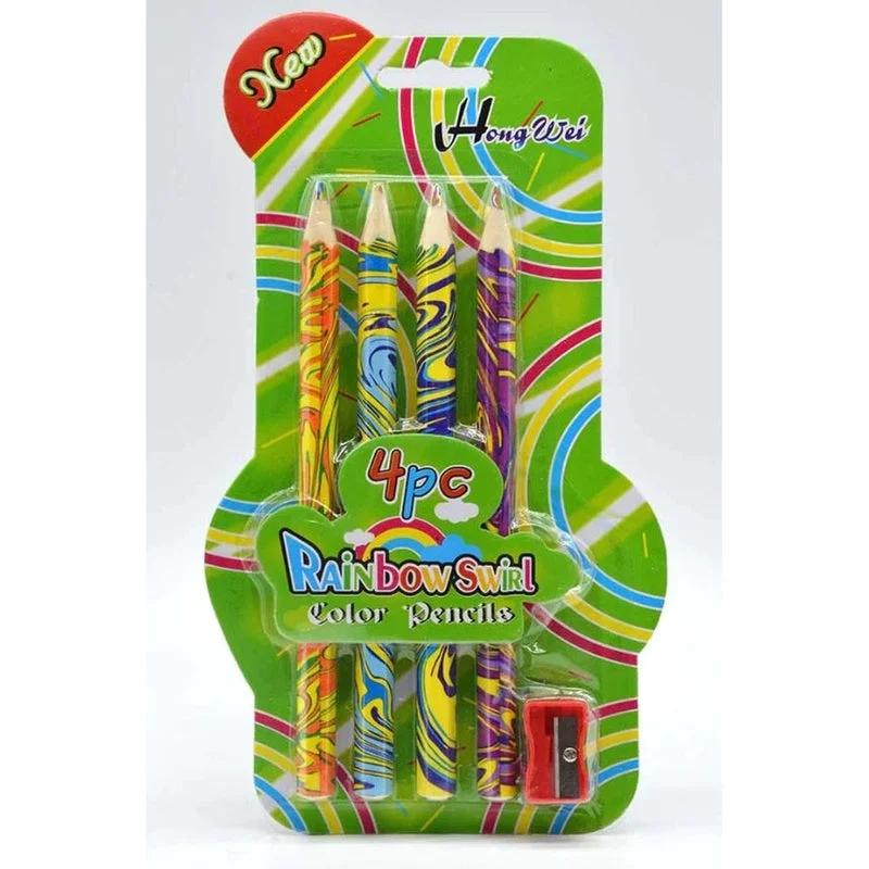 safe and non-toxic wooden toys that parents can trust                   Rainbow Colors Pencils for Kids Set of 4 Pcs with Sharpener Art & Craft/Drawing/Painting/Making Greeting Cards
