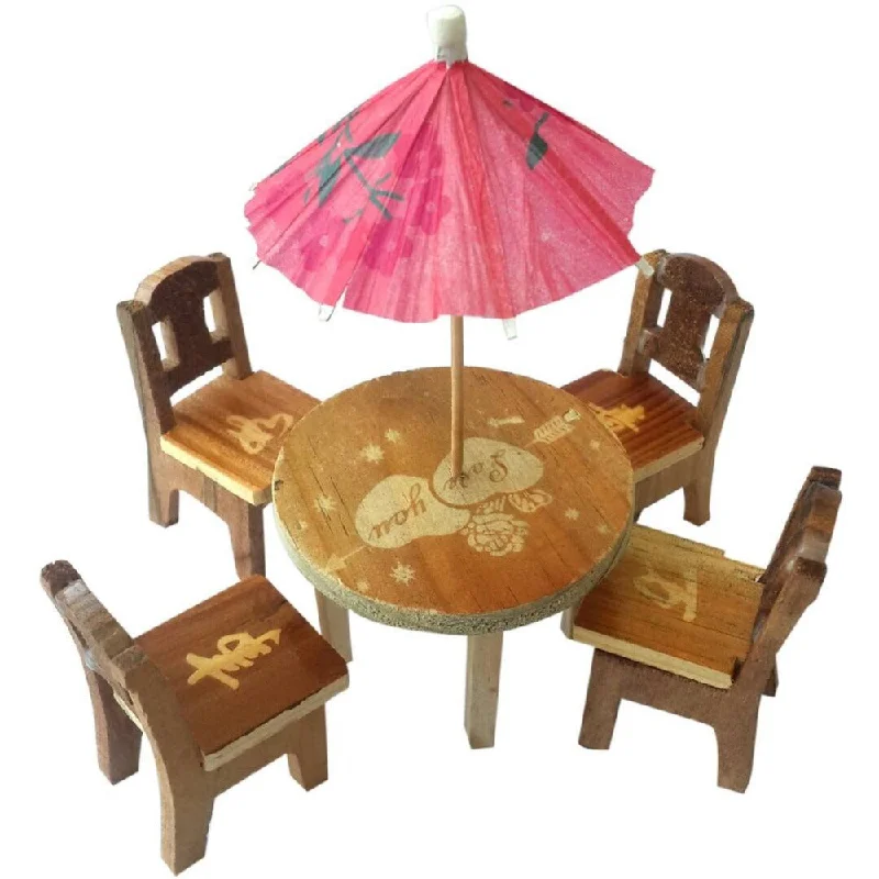 enchanting and whimsical wooden toys that captivate attention                   Cute Wooden Doll House Miniature Dinning Table