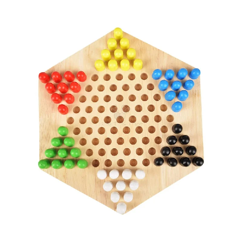 sturdy and durable wooden toys for rough play Wooden Chinese Checkers Hexagon Board with Wooden Marbles Board Games For Children sturdy and durable wooden toys for rough play Wooden Chinese Checkers Hexagon Board with Wooden Marbles Board Games For Children