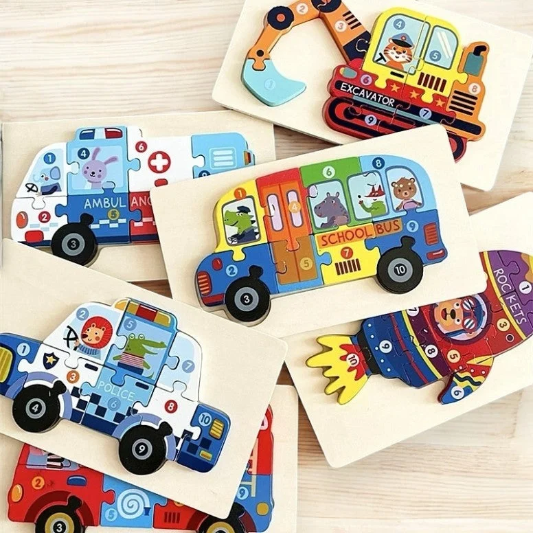 historically accurate and educational wooden toys that teach about cultures                   Wooden Big Block Toddler Jigsaw Puzzles