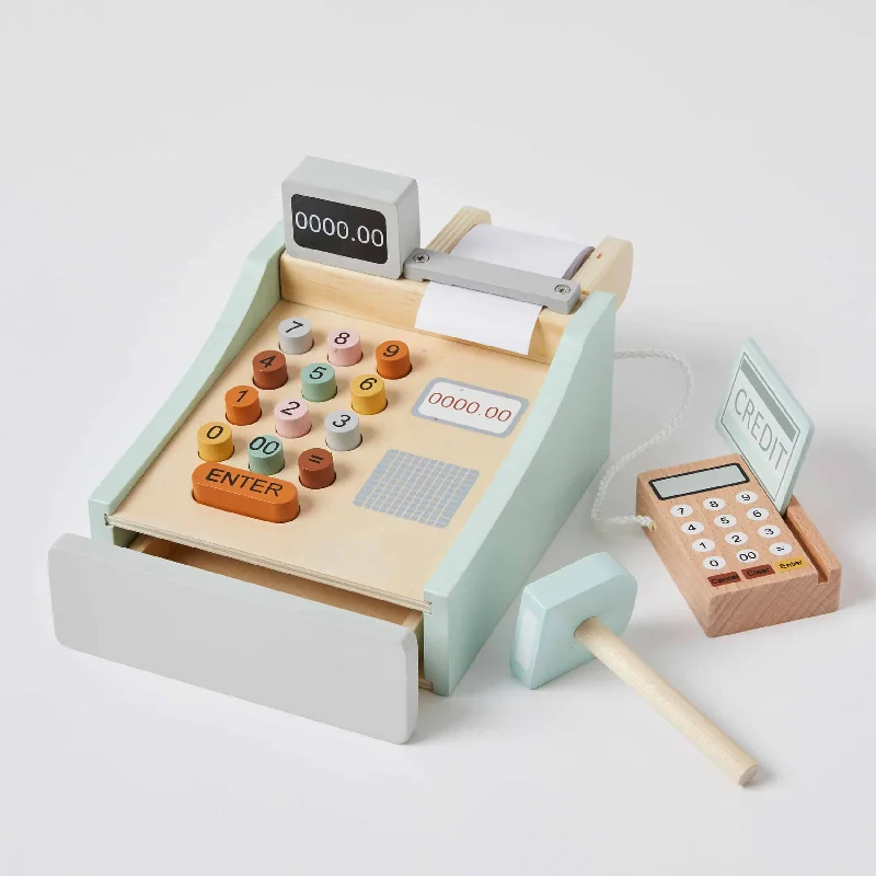 historically accurate and educational wooden toys that teach about cultures                   Wooden Cash Register Shop Play Set