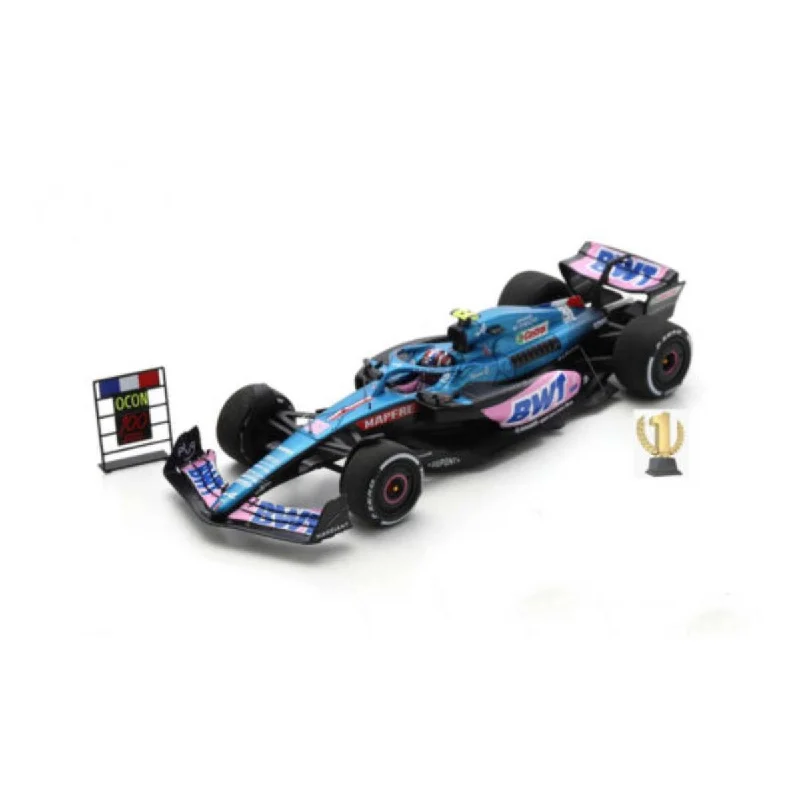 High-quality materials toys Alpine A522 No.31 BWT Alpine F1 Team - 5th Austrian GP 2022 - Esteban Ocon. 100th Race - 1:43 Scale Resin Model Car