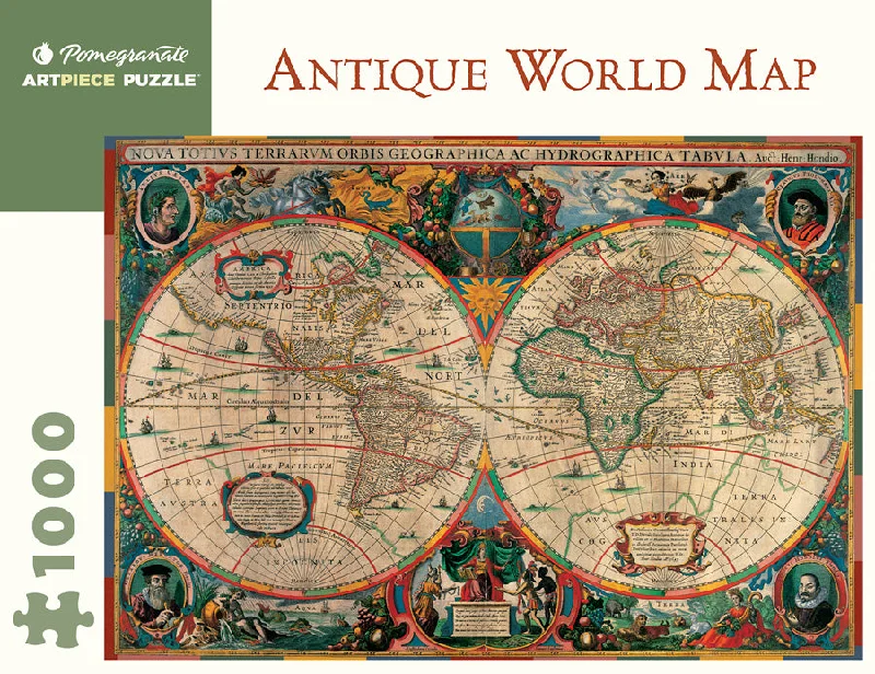 Casual games Antique World Map - Henricus Hondius 1000 Piece Puzzle