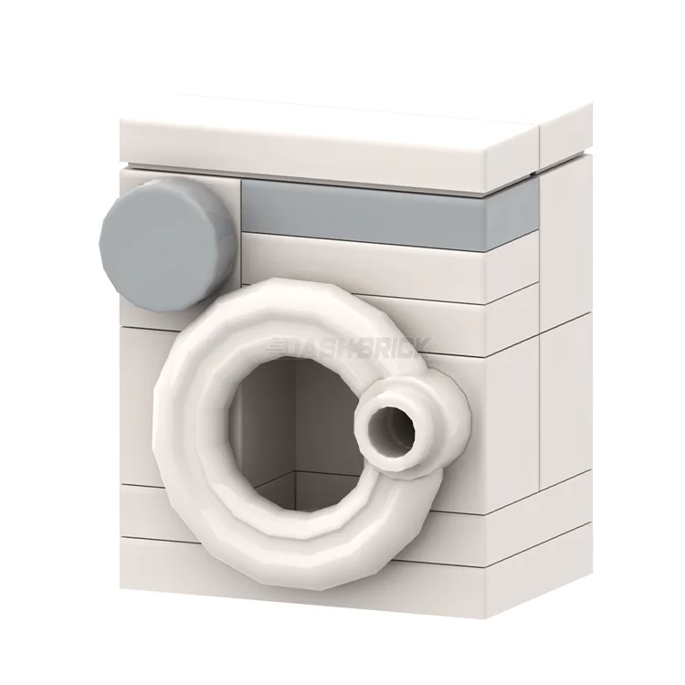 Fun-filled LEGO adventuresLEGO "Washing Machine" - Laundry, White [MiniMOC]