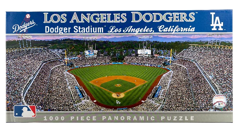 Casual games Los Angeles Dodgers Stadium 1000 Piece Panoramic Puzzle
