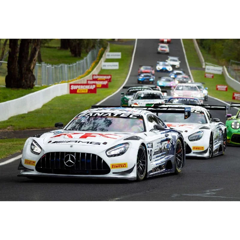 High-quality toy cars MERCEDES-AMG GT3 - 2023 GT WORLD CHALLENGE AUSTRALIA - TRIPLE EIGHT RACE ENGINEERING / JMR - #88 - PRINCE ABU BAKER IBRAHIM/JAMIE WHINCUP - QUEENSLAND RACEWAY - RACE 1 3rd Place - 1:18 Scale Resin Model Car
