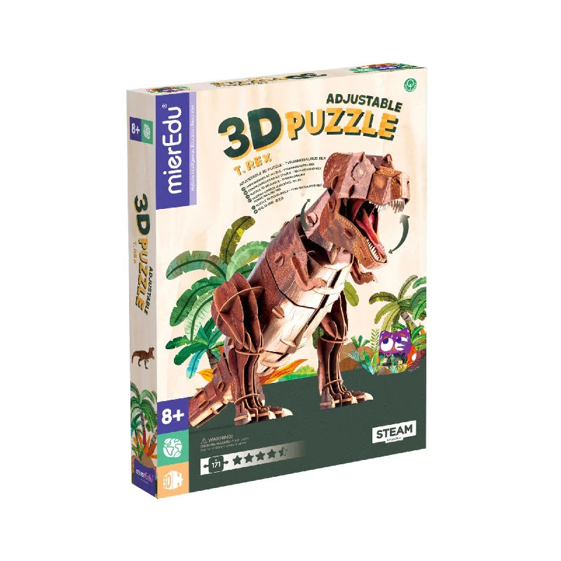 Logical puzzles MierEdu Adjustable 3D Puzzle T-Rex