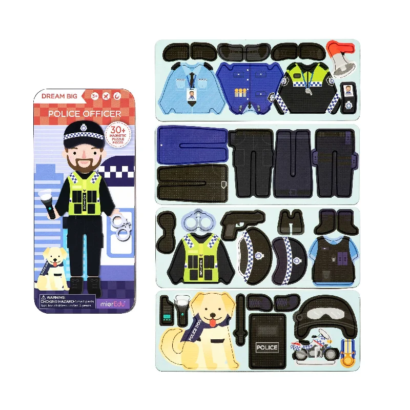 Multi-level puzzles MierEdu Magnetic Puzzle Box Police Officer