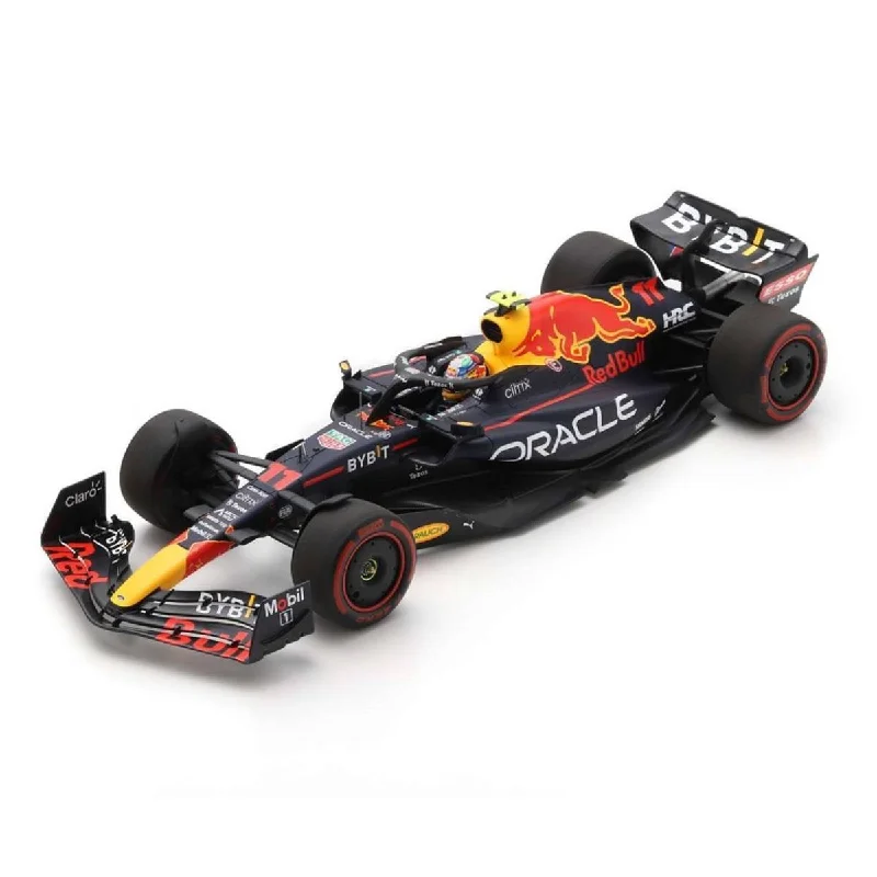 High-quality materials toys Oracle Red Bull Racing RB18 No.11 Oracle Red Bull Racing - Saudi Arabian GP 2022 - 1st Pole Position. Sergio Pérez - 1:18 Scale Resin Model Car