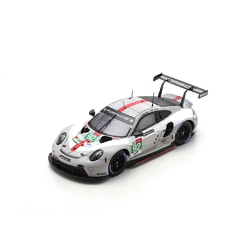 High-quality toy cars Porsche 911 RSR-19 No.92 Porsche GT Team - 3rd LMGTE Pro class 24H Le Mans 2021 - K. Estre - M. Christensen - N. Jani - 1:43 Scale Resin Model Car