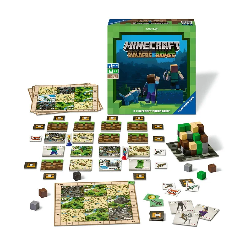 Time-consuming puzzles Ravensburger Minecraft Builders & Biomes Game