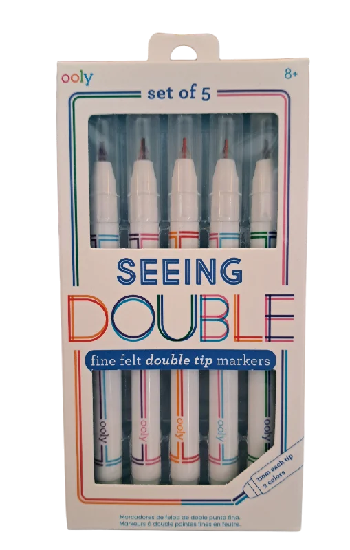 Age-appropriate puzzles Seeing Double - Fine Felt Double Tip Markers